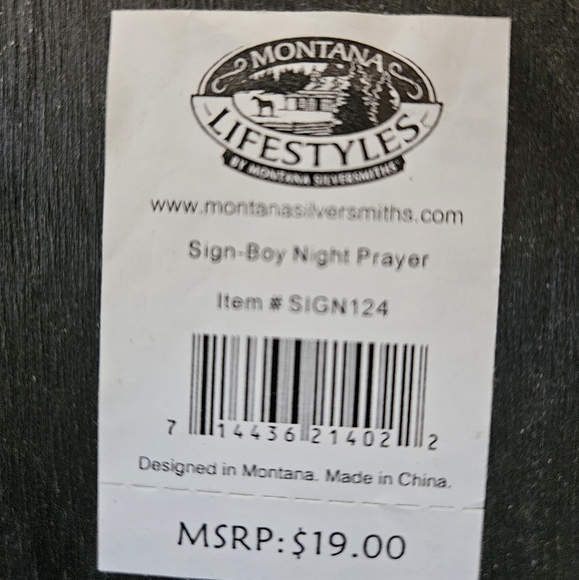 ==boys Wooden cross with bedtime prayer - Picture 6 of 8